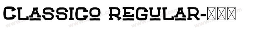 Classico Regular字体转换